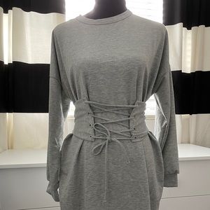Sweater corset dress